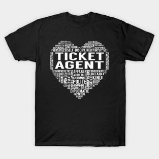 Ticket Agent Heart T-Shirt